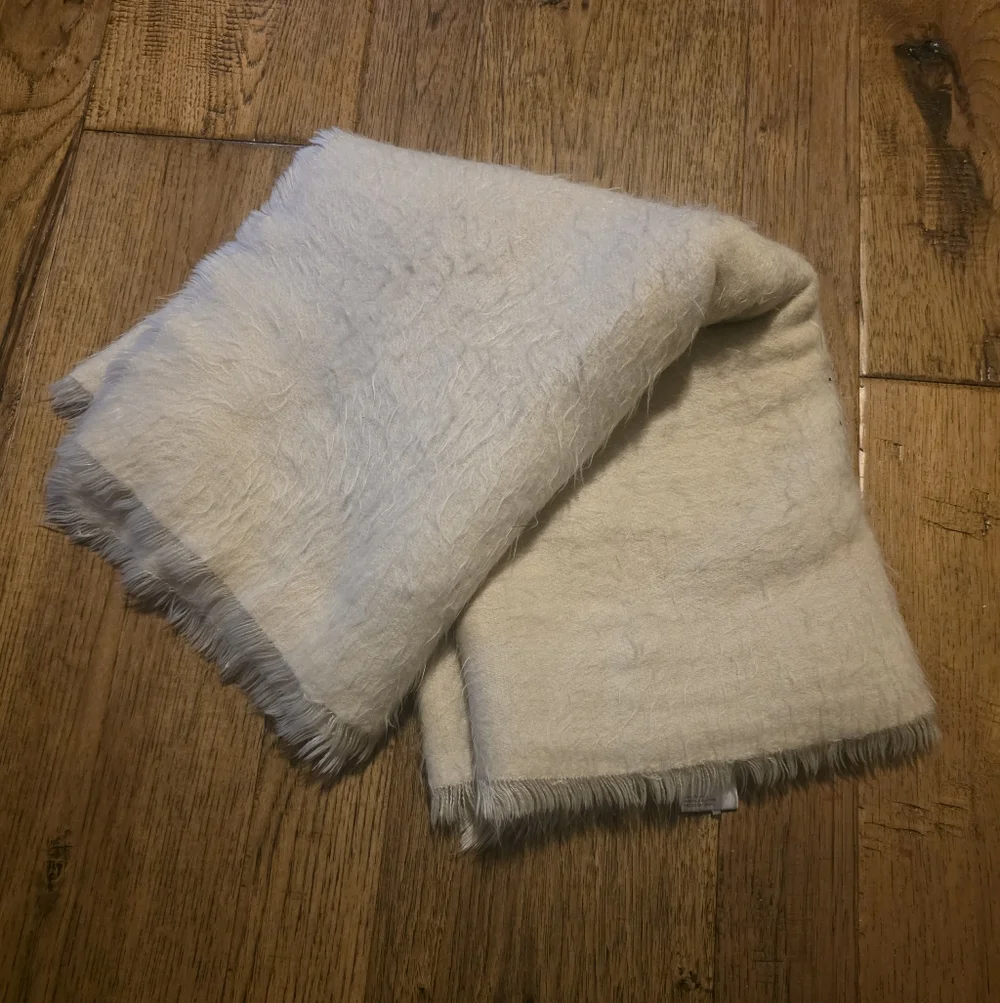 Cozy Beige Faux Fur Scarf x Free People - Picture 1 of 3